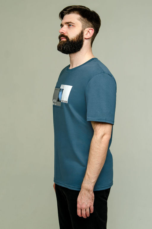 Арт. 61131 Футболка мужская 48-56 (5 шт) Цвет:изумруд - Идеал фото 6