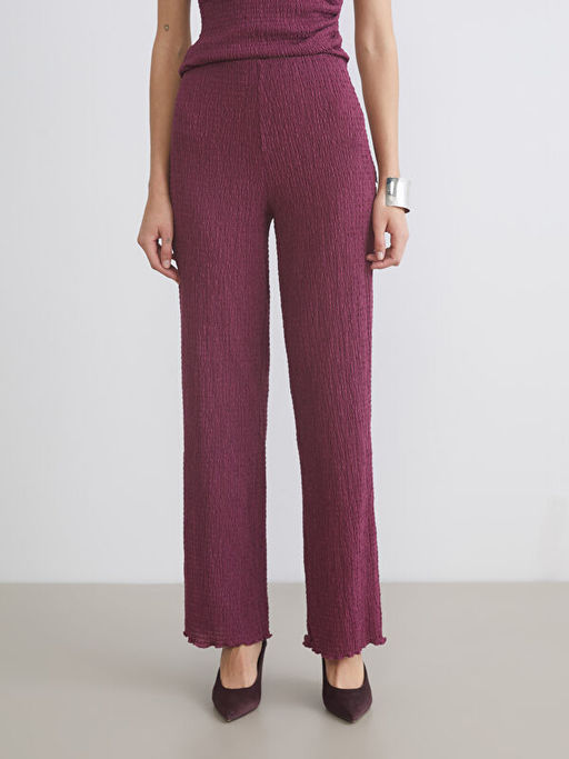 Beli Lastikli Dokulu Kad?n Pantolon