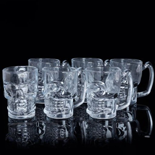 Кружка 6 штук 420 мл Череп / KL-S100 /уп 6/ - Галеонтрейд фото 2