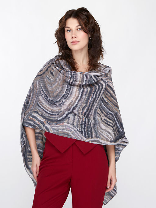 Большой, мягкий, тонкий и очень нежный двусторонний палантин с рисунком - Tantino фото 11