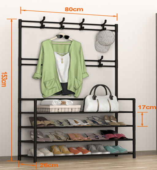 Вешалка Стеллаж 80*26*153 см 4 полки / 4х80white /уп 18/1,45 кг - Галеонтрейд фото 2