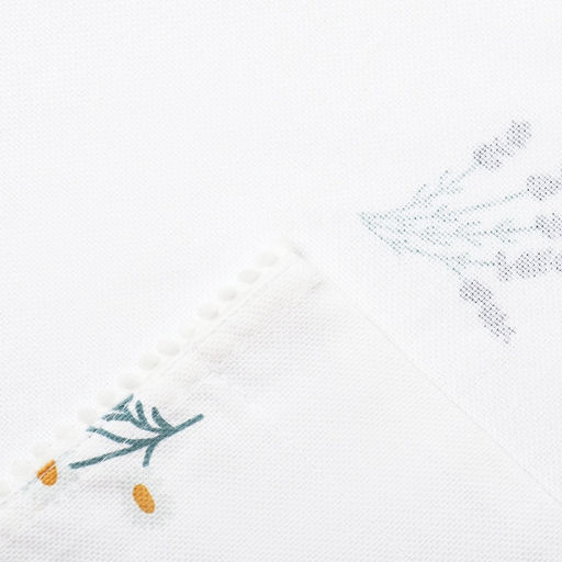 Комплект штор для кухни с подхватами Этель Полевые цветочки, 150?180 см - 2 шт., рогожка 176 г/м?