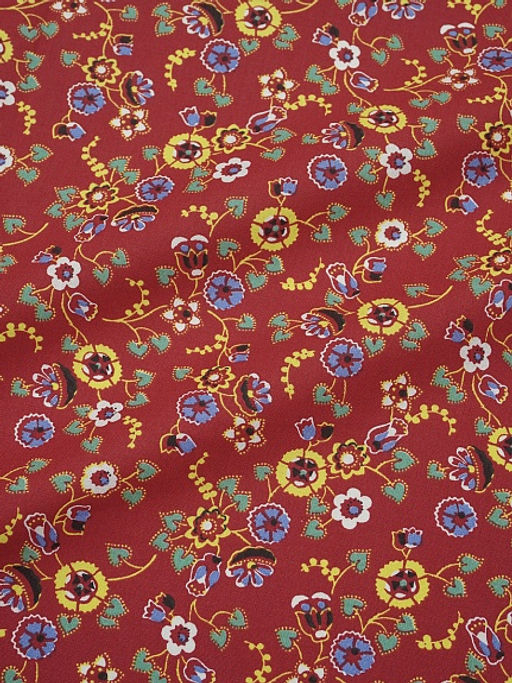 Перкаль Сказочный цветник цв.красный, ш.1.5м, хлопок-100%, 125гр/м.кв - Купава фото 6