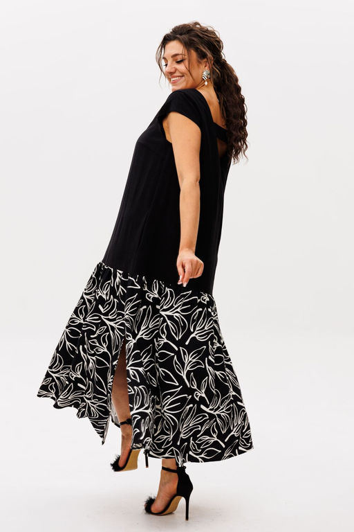 Платье ANELLI 56 черно-белый ангел - Ketty фото 6