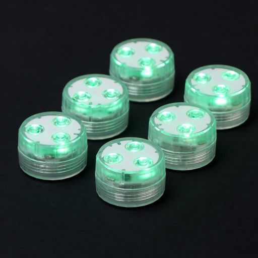 Светильник водонепроницаемый мини, 3 x 1.9 см, 6 шт, от CR2032 (в компл.), пульт, RGB, IP68 - Simaland фото 5