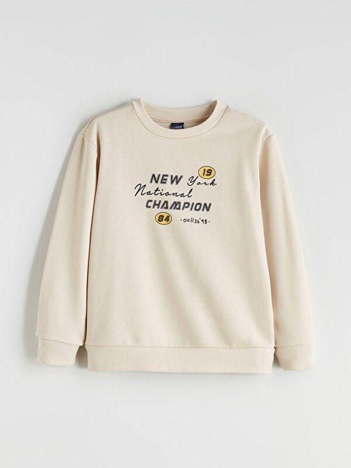 Bisiklet Yaka Erkek ?ocuk Sweatshirt