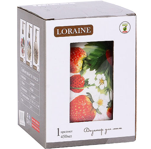 26350 Дозатор для мыла 450мл Клубника LR (х36) - Mayer&boch фото 3