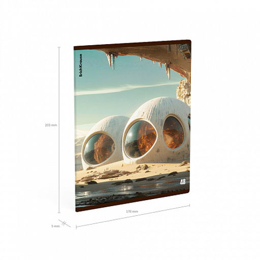 Цена за 5 шт. Тетрадь общая ученическая ErichKrause Dune, 48 листов, матовая ламинация, клетка_MIX-PACK  фото 10