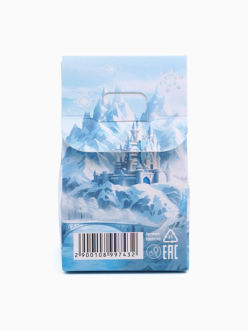 Цена за 2 шт. Бомбочка для ванны 40г в коробке, детская, Зимняя принцесса