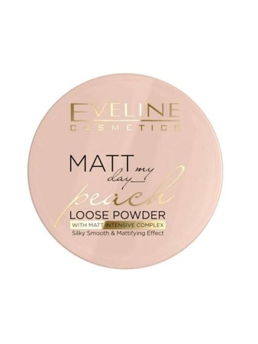 EVELINE Транспарентная матирующая пудра Matt My Day Loose тон PEACH, 6 г