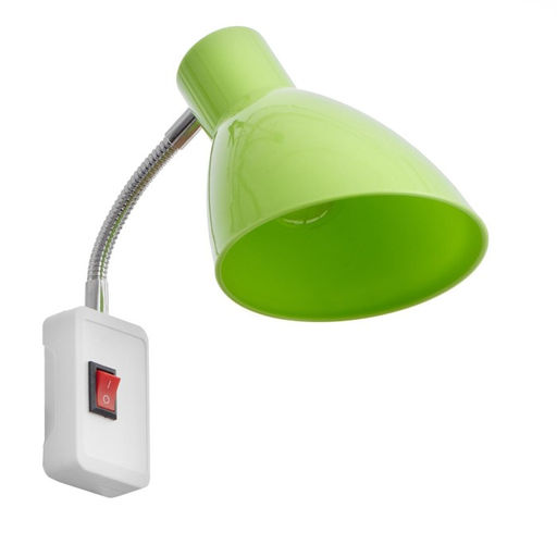 Бра в розетку «Классика» 1×10 Вт Е27 зеленый 10×14.5×25 см