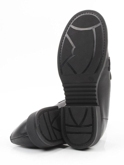 03-DEB57-1 BLACK Лоферы женские (натуральная кожа)