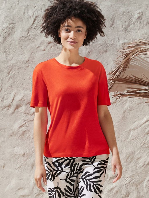 Футболка из льна и вискозы ESMARA  фото 4