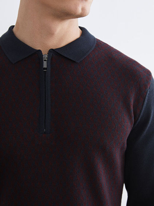 Polo Yaka Erkek Triko Kazak