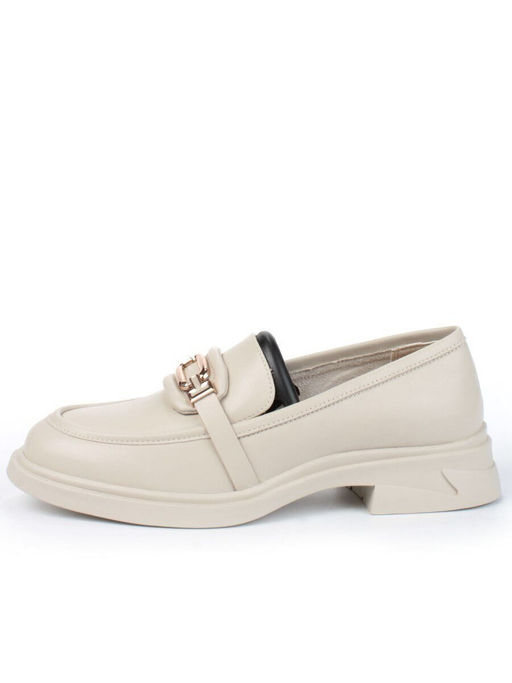 01-PDS133-3 BEIGE Ботинки демисезонные женские (натуральная кожа)