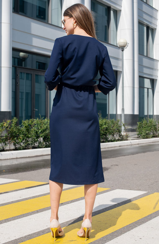 Элегантное платье темно-синий - Donna saggia фото 5