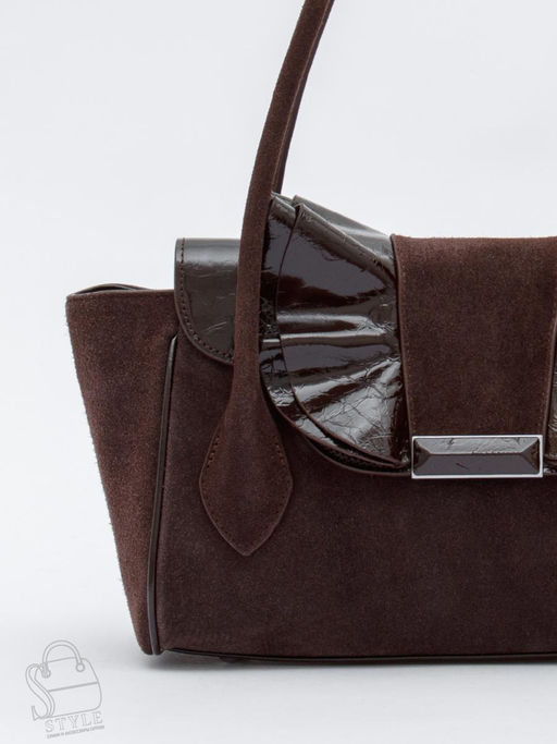 Сумка женская кожаная 2430-1Y coffee Polina&Eiterou