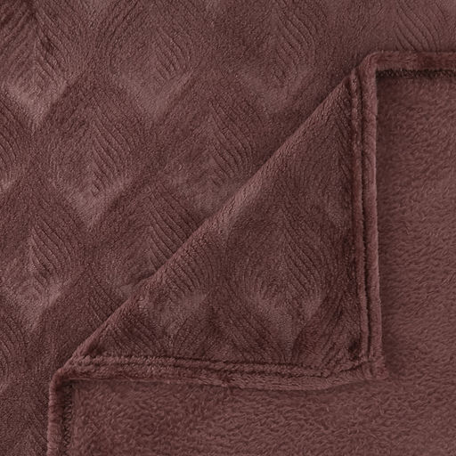 Плед/покрывало в коляску 80х80см "Корица", велсофт "Магнолия" гладкокрашенный, полиэстер 100%, плотность 270г/м2, упаковка: пакет ПП 22х30см, "Домашняя мода" (Россия)