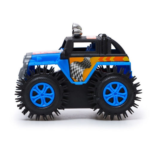 Джип-перевёртыш Внедорожник, работает от батареек, цвет синий - Автоград фото 2