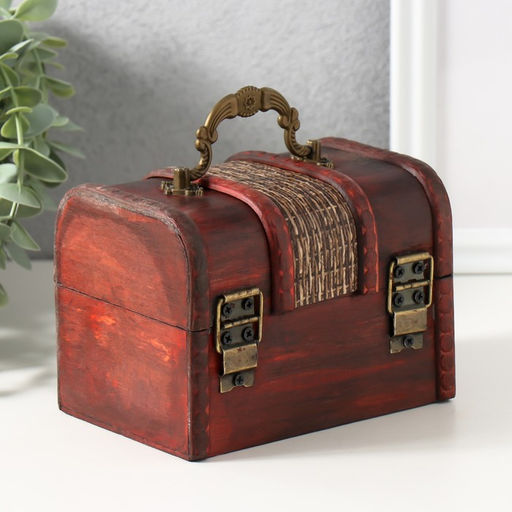 Шкатулка для украшений «Сундук. Абрэмо», дерево, 9×13×9.5 см