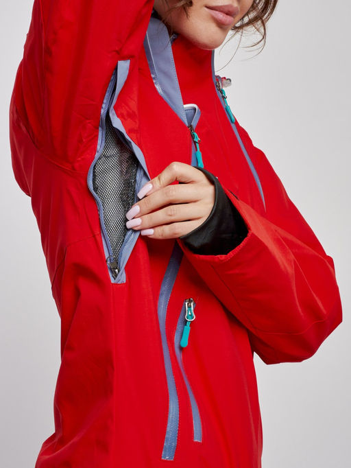 Горнолыжный комбинезон женский зимний красного цвета 2323Kr - Chunmai фото 17