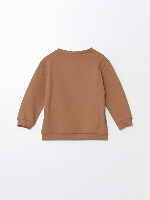 Bisiklet Yaka Bask?l? Erkek Bebek Sweatshirt - Waikiki фото 3