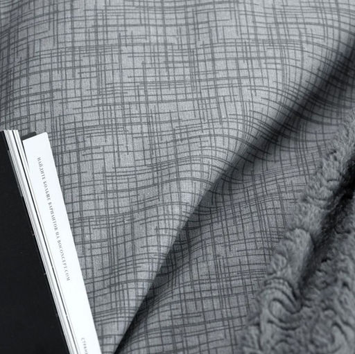 Пододеяльник 1,5-спальный, бязь Комфорт (Контур, светло-серый) - Ивановотекстиль фото 3