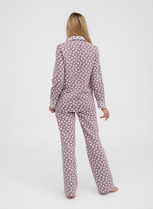 Пижама женская из футера Салли молочный