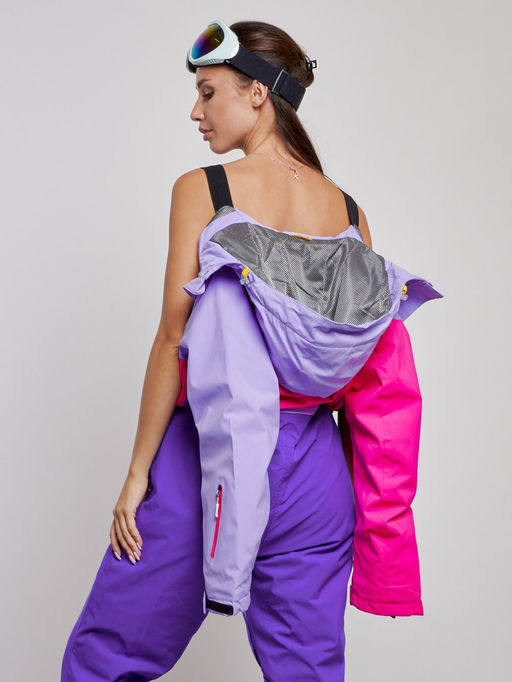 Горнолыжный комбинезон женский зимний фиолетового цвета 2327F - Chunmai фото 21
