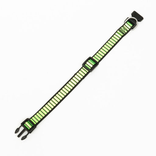 Ошейник Риф, ширина 2 см, зелёный - Пижон фото 4