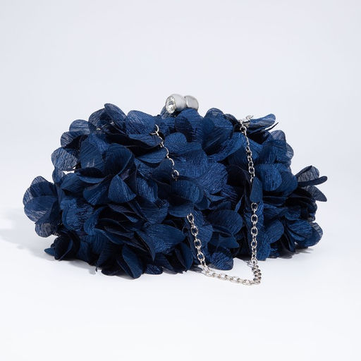 Сумка-клатч на фермуаре, цвет синий - Simaland фото 5