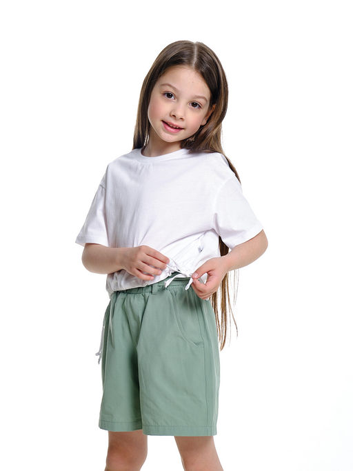 Футболка для девочки UD 7519 белый - Mini maxi фото 2