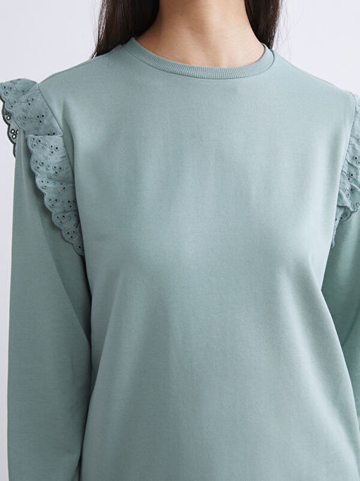 Bisiklet Yaka Kad?n Sweatshirt Tunik