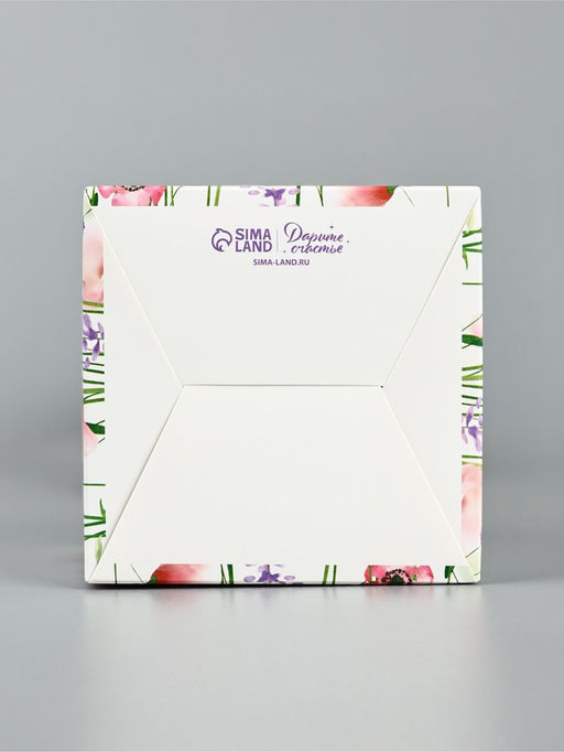 Цена за 5 шт. Коробка для цветов складная Цветы, 10?45?10 см