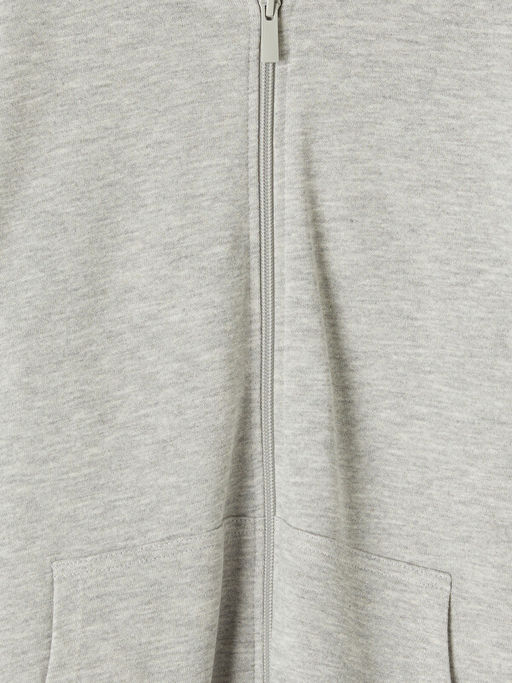 Kap??onlu K?z ?ocuk Fermuarl? Sweatshirt