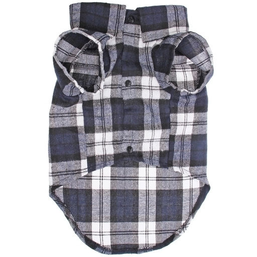 Кофта - рубашка фланелевая для мелких пород собак и кошек "BRO Style", цвет черный, р 3XL