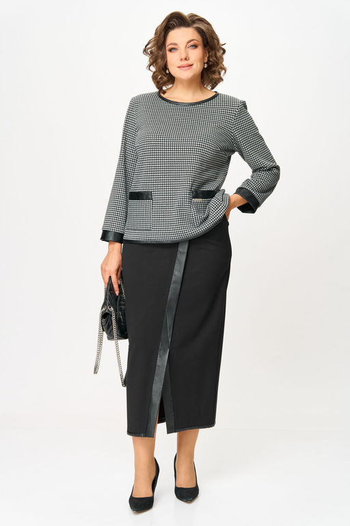 Костюм Michel Chic 1394 серый принт фото 5