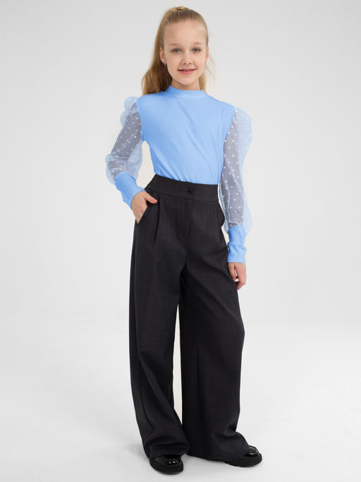 Блузка для девочек - Синий мир фото 2