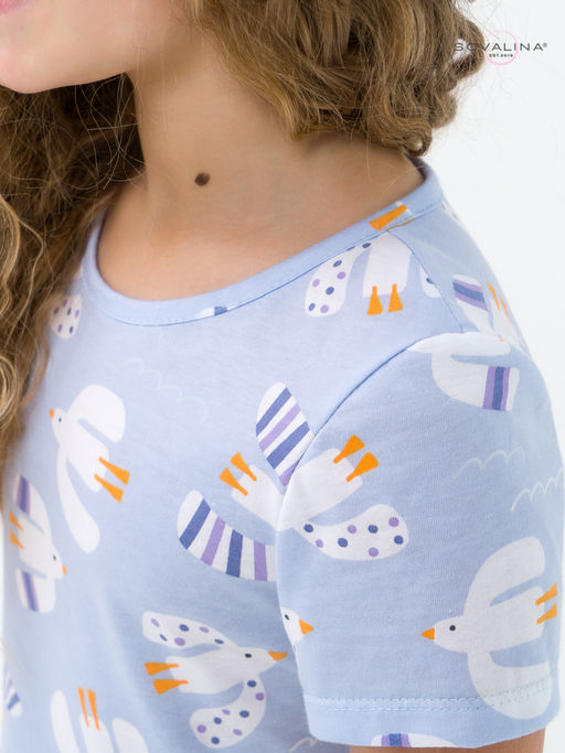 Платье Лето чайки на голубом ВБ - Sovalina фото 16