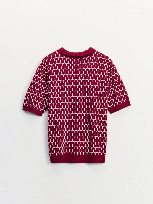 Джемпер поло из жаккарда ZR2605043305-70 / Zarina