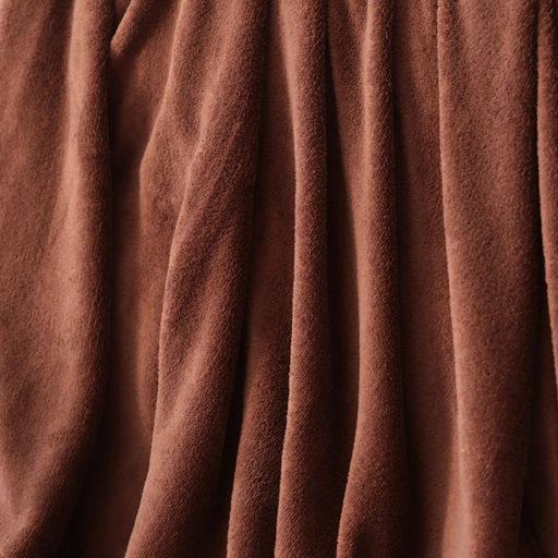 Плед «Этель», 180×200 см, корал-флис, коричневый