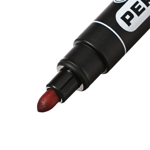 Цена за 10 шт. Маркер перманентный 5.0 мм Centropen 8566, линия 2.5 мм, цвет красный