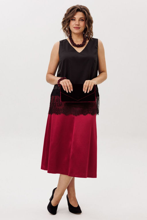 Юбка ANELLI 1510 гранатовая патока