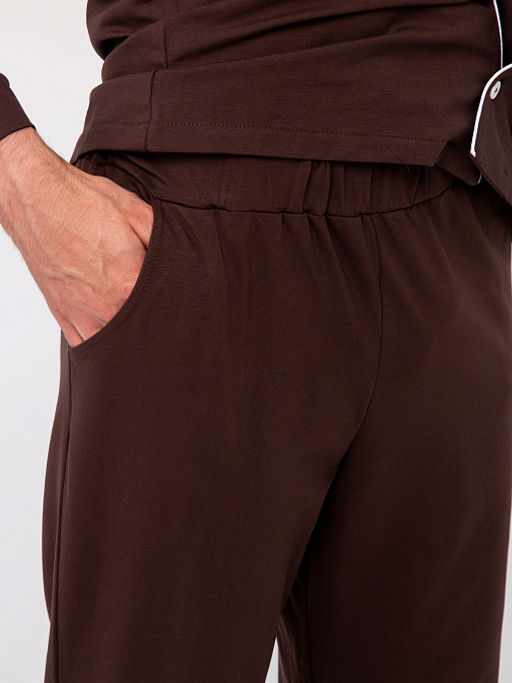 РАСПРОДАЖА ДЕФЕКТ Пижама Лорд_М312/коричневый - Ihomelux фото 4