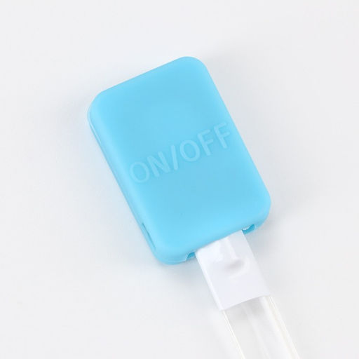 Ошейник с подсветкой, зарядка от USB, размер XS, ОШ 28-38 см, 3 режима, голубой - Пижон фото 6