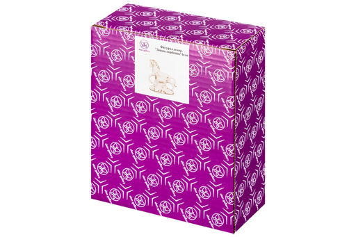 Фигурка декоративная 12*6*13 см Лошадь с жеребенком белая с золотом, фарфор - Elan gallery фото 6