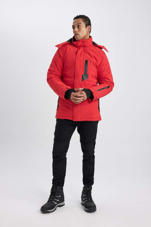 DeFactoFit Водонепроницаемая лыжная куртка с термоизоляцией и капюшоном  фото 5