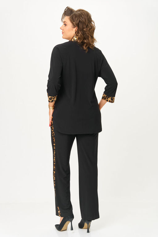 Костюм Svetlana Style 3017 черный+леопард