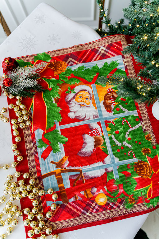 Полотенце кухонное Новогодние открытки - Натали фото 8