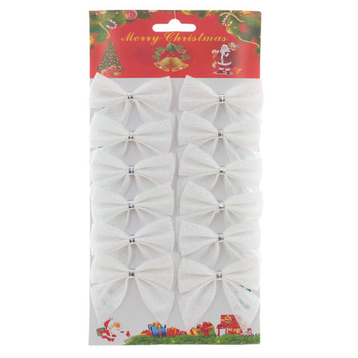 Набор из 12шт Изделие декоративное "Бант", L14W1 H24 см, 5в.